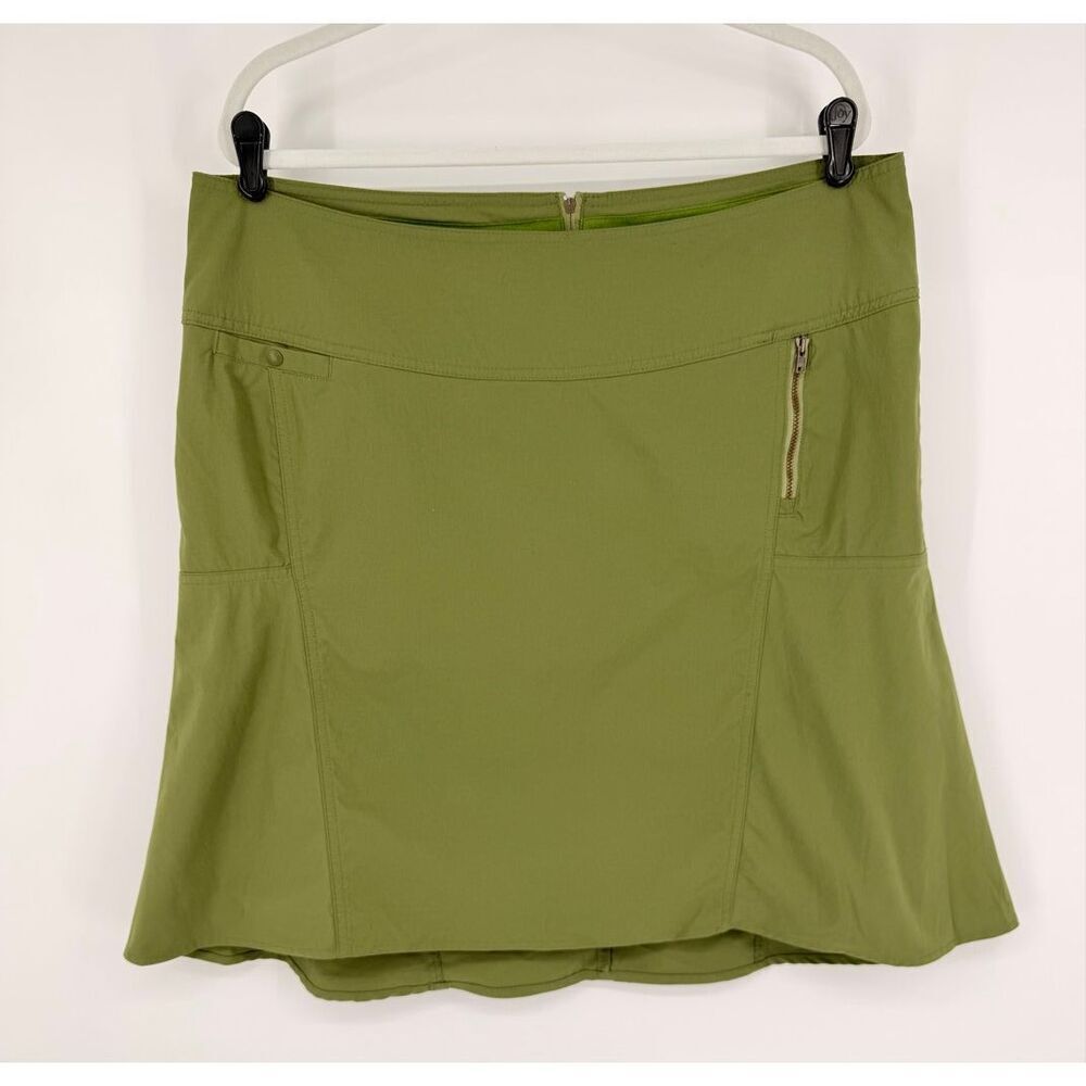 Vintage Royal Robbins Outdoor Travel Skort Green Size 18 Hike Golf Gorpcore EUC